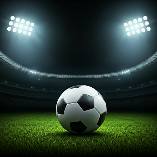 succer ball on the field